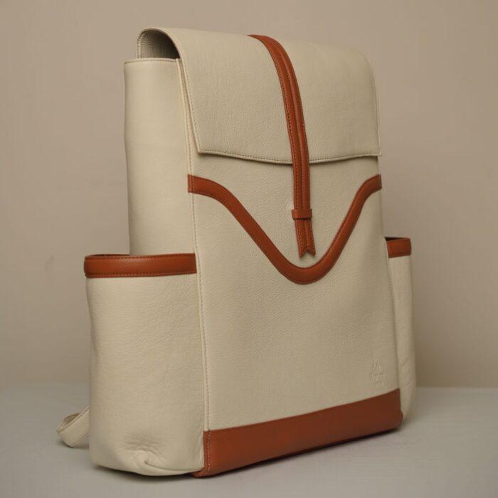 Riffle Backpack - Cream &amp; Tan