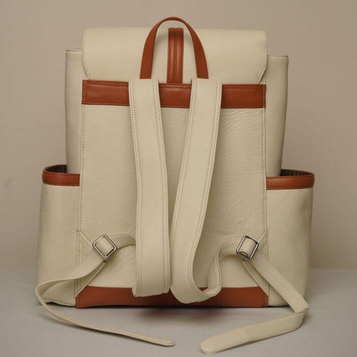 Riffle Backpack - Cream &amp; Tan