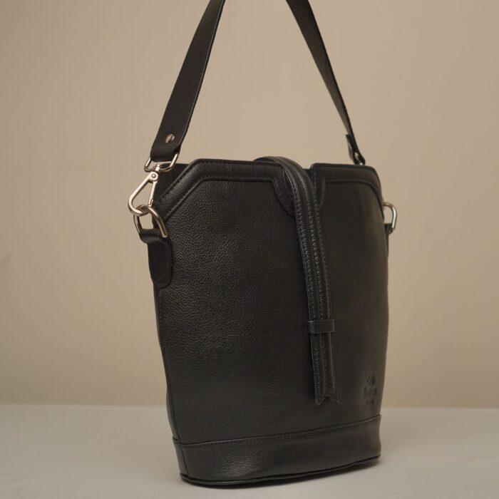 Ripple Bucket Bag - Black