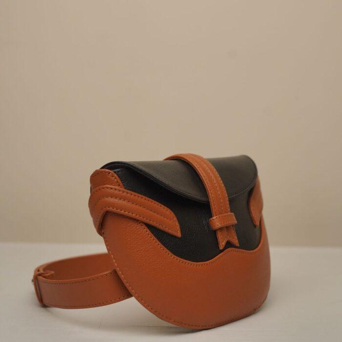 Tide Belt Bag - Tan & Black