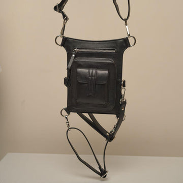 Tri-wave Thigh Bag - Black