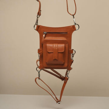 Tri-wave Thigh Bag - Tan